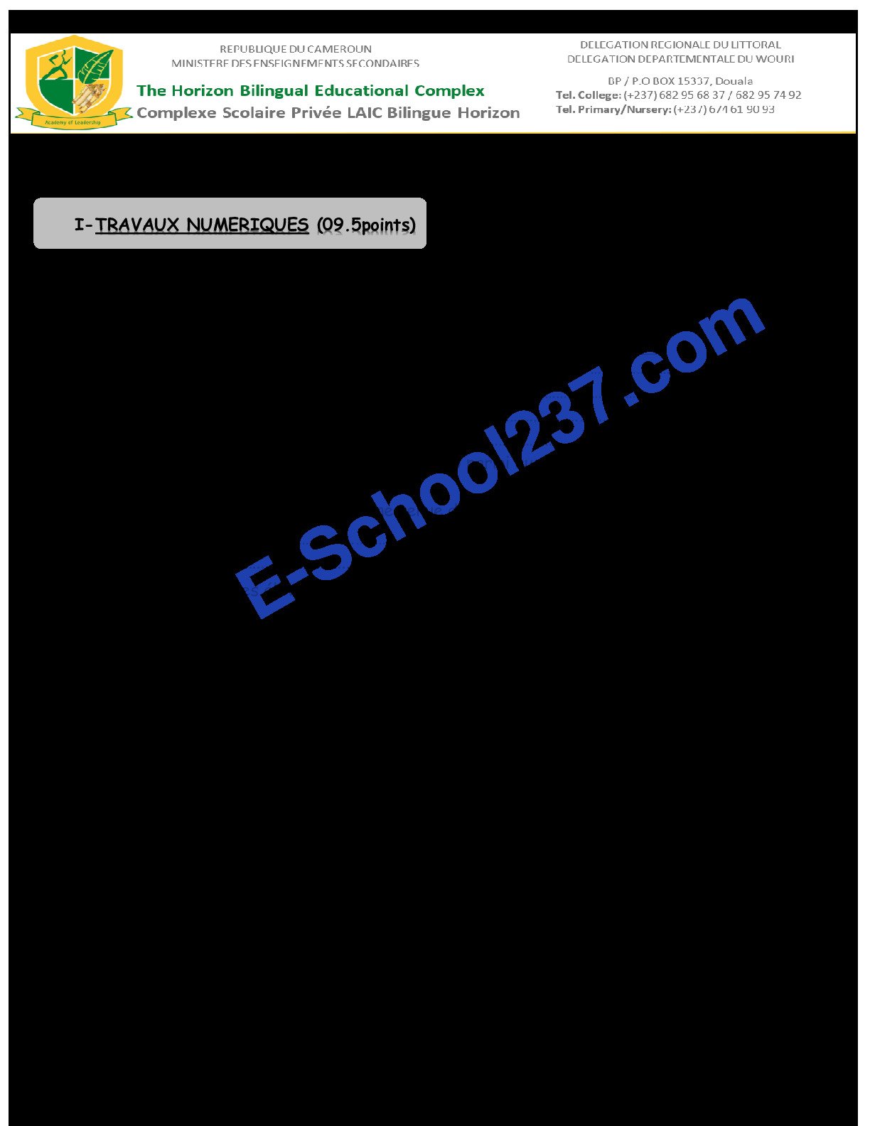 Maths 6eme Seq 5
